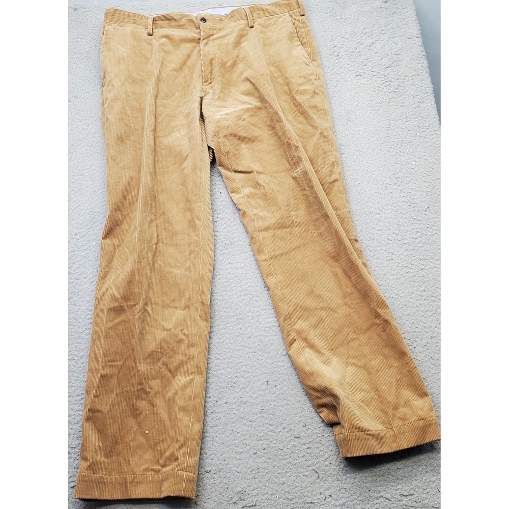 Polo Ralph Lauren Chino Pants Mens 38/32 Tan Corduroy Classic Fit Straight Leg